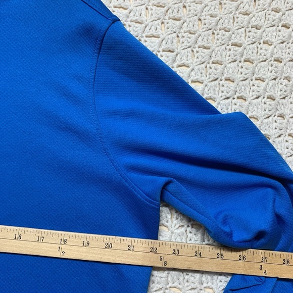 Oakley Golf Pullover Jacket Sweater Mens Size Large 1/4 Zip Blue‎ Lightweight - Picture 4 of 10